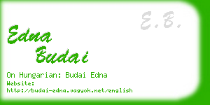 edna budai business card